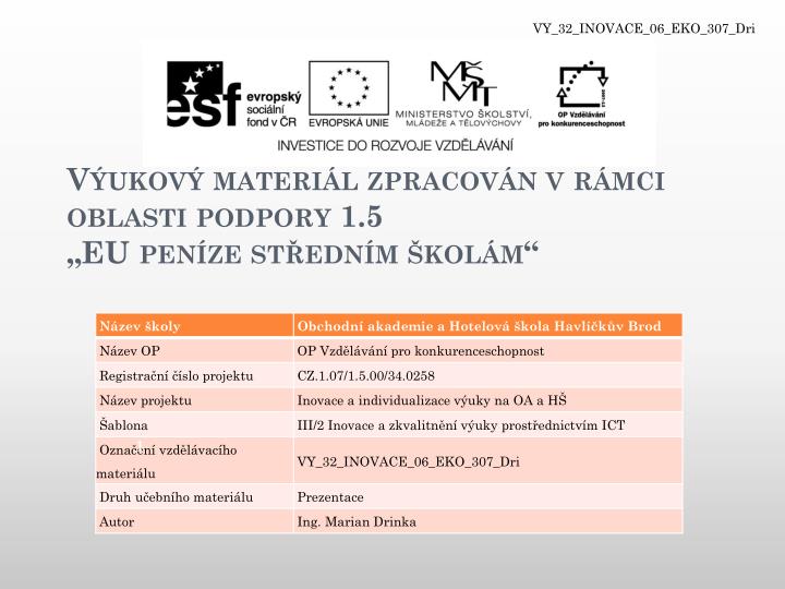 v ukov materi l zpracov n v r mci oblasti podpory 1 5 eu pen ze st edn m kol m