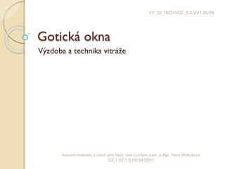 gotick okna