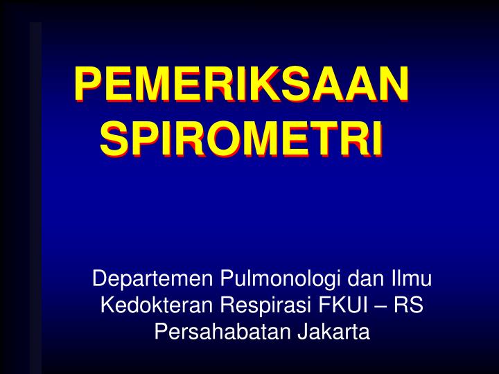 pemeriksaan spirometri