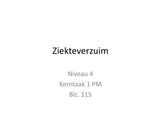 ziekteverzuim