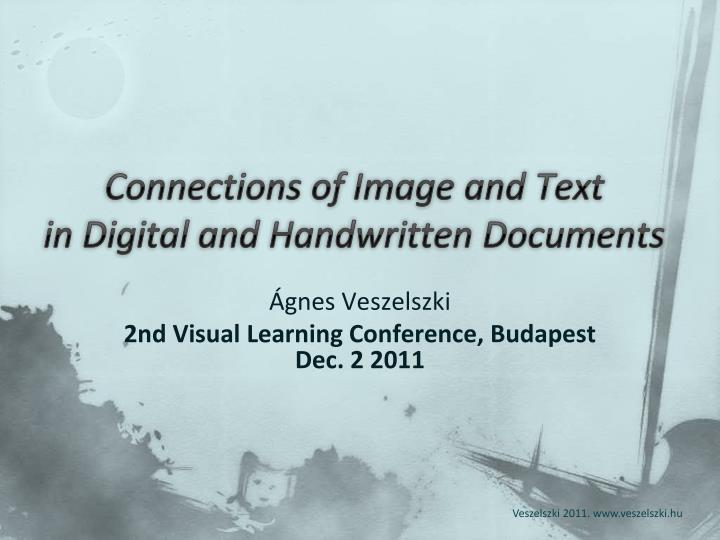 connections of image and text in digital and handwritten documents