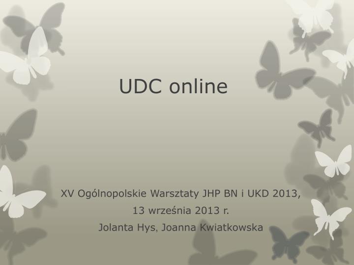 udc online