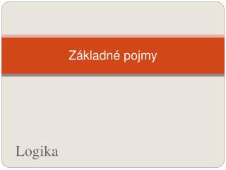 z kladn pojmy