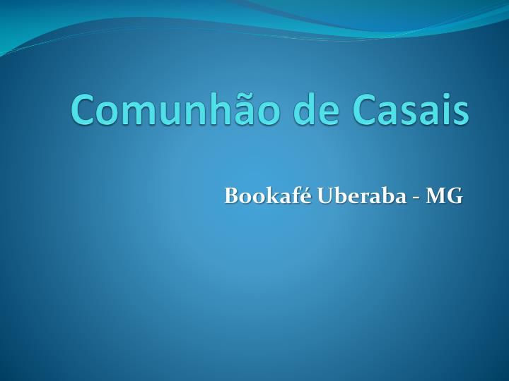 comunh o de casais