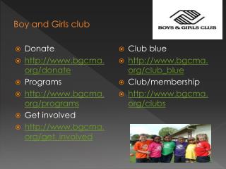 Boy and Girls club