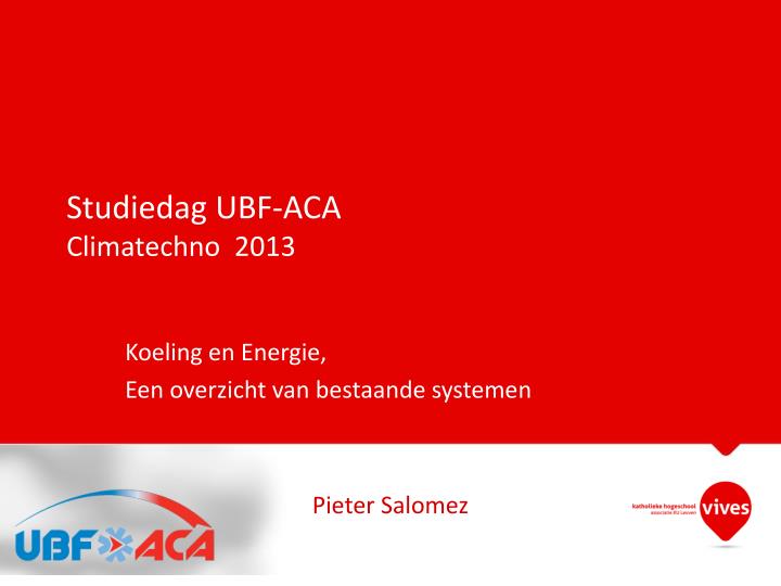 studiedag ubf aca climatechno 2013