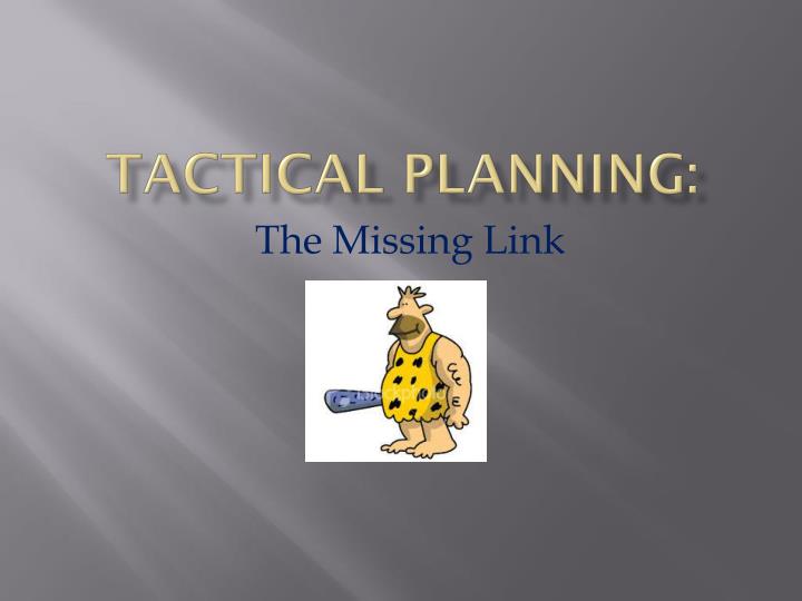 tactical planning