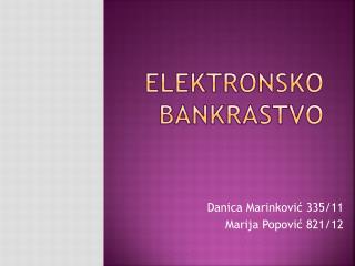 elektronsko bankrastvo