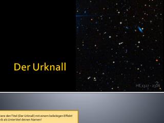 der urknall