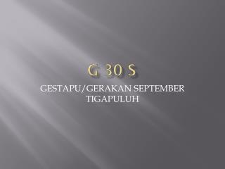g 30 s