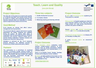 Teach, Learn and Quality 2010-LDV-TOI-506