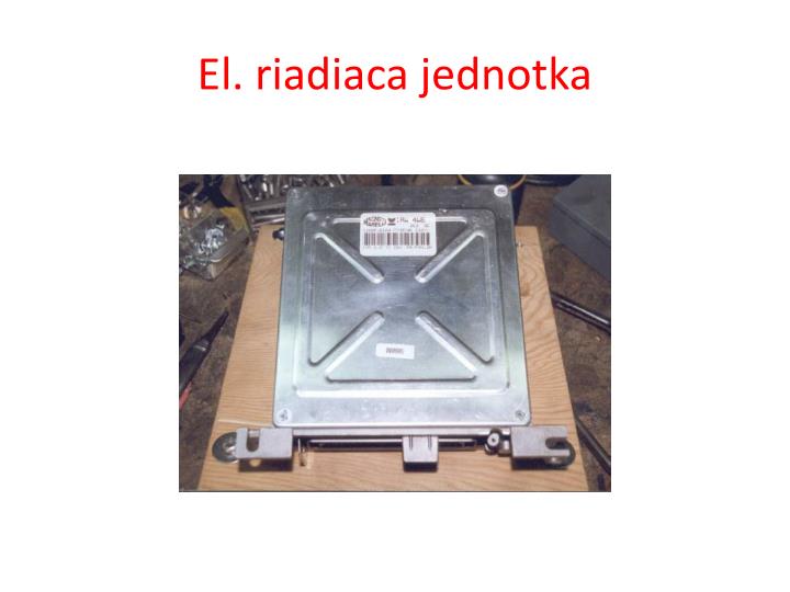 el riadiaca jednotka