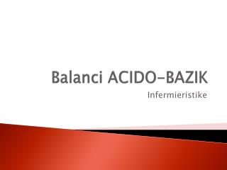 balanci acido bazik