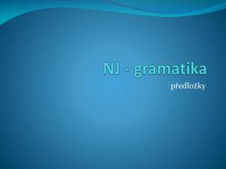nj gramatika