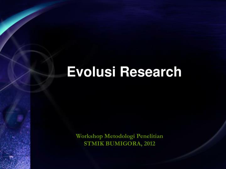evolusi research