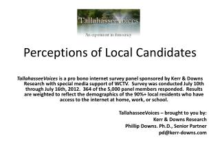Perceptions of Local Candidates
