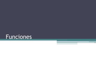 funciones