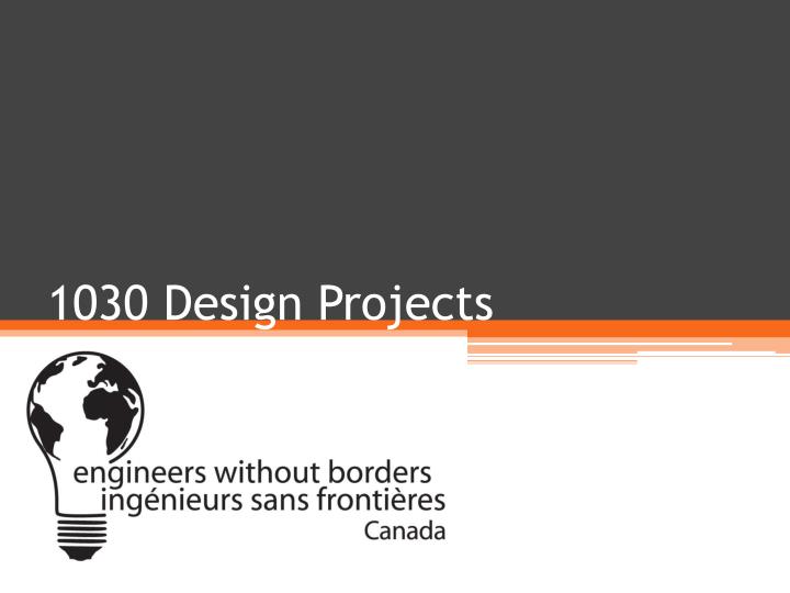 1030 design projects