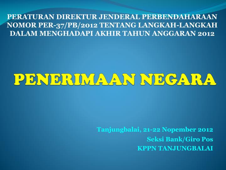 penerimaan negara