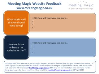 Meeting Magic Website Feedback meetingmagic.co.uk