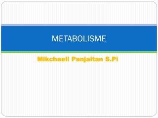 metabolisme