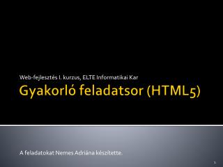 web fejleszt s i kurzus elte informatikai kar
