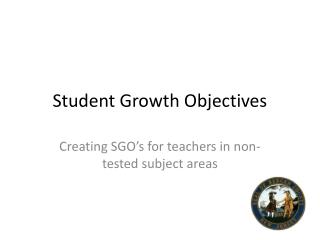 Student Growth Objectives