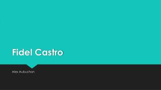 fidel castro