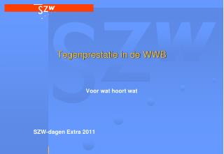 tegenprestatie in de wwb