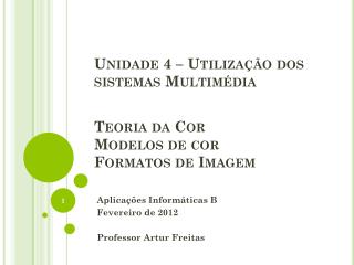 teoria da cor modelos de cor formatos de imagem