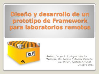 dise o y desarrollo de un prototipo de framework para laboratorios remotos