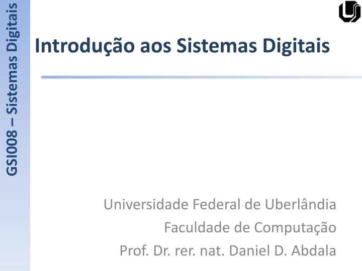 introdu o aos sistemas digitais