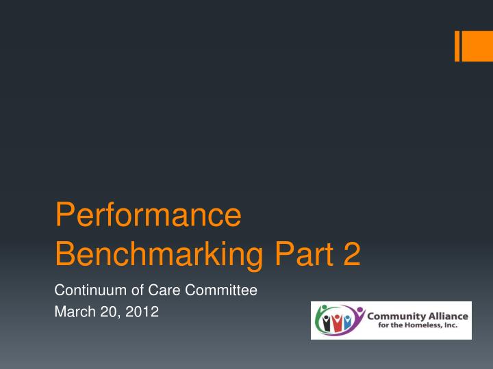performance benchmarking part 2