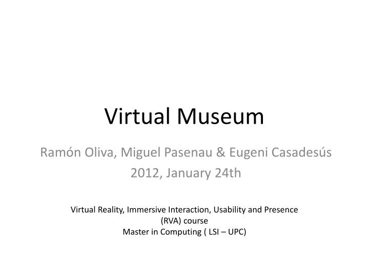 virtual museum