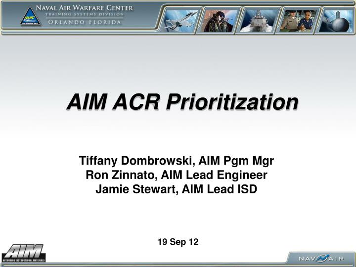 aim acr prioritization