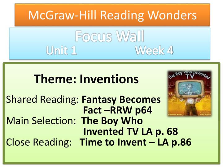 mcgraw hill reading wonders
