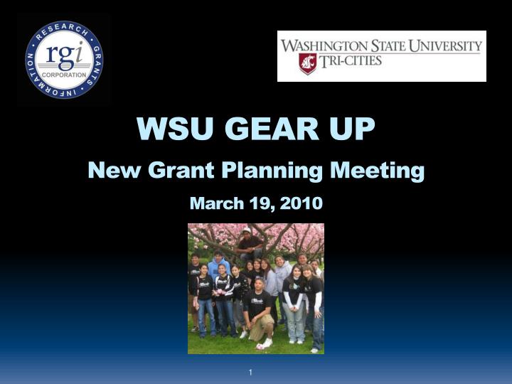 wsu gear up new grant planning meeting march 19 2010