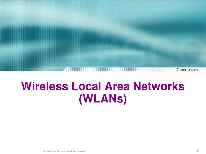 wireless local area networks wlans