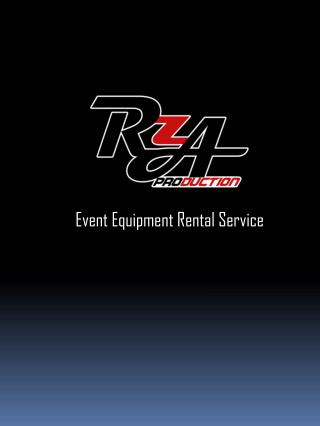 Event Equipment Rental Service