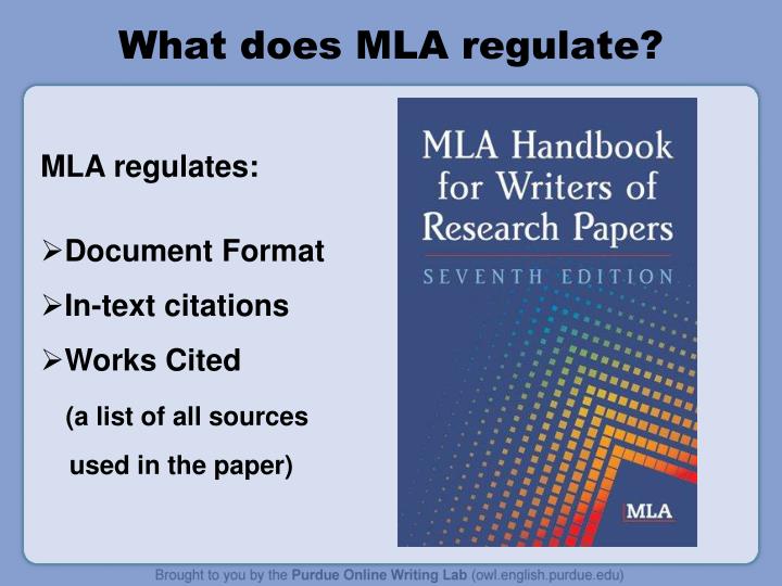 what does mla regulate