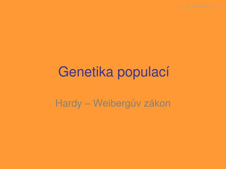 genetika populac
