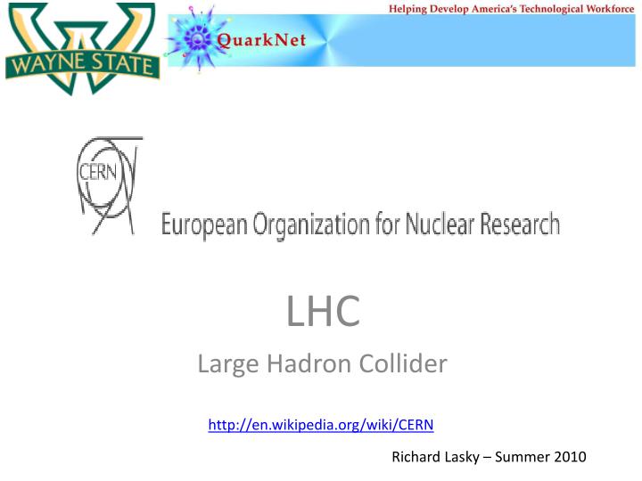 lhc large hadron collider