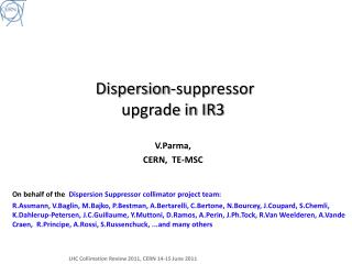 Dispersion-suppressor upgrade in IR3