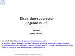 Dispersion-suppressor upgrade in IR3 - slide 1
