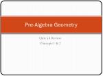 Pre-Algebra Geometry - slide 1