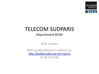 telecom sudparis d partement rs2m
