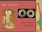 Qin Dynasty - slide 1