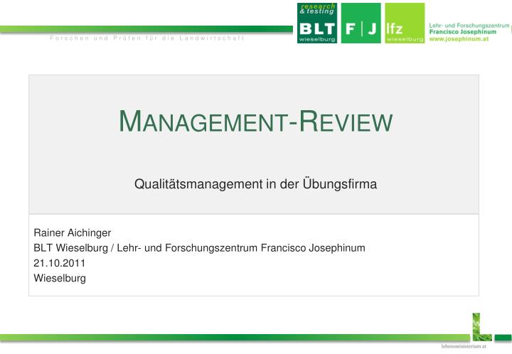 PPT - Management-Review PowerPoint Presentation, free download - ID:3458401