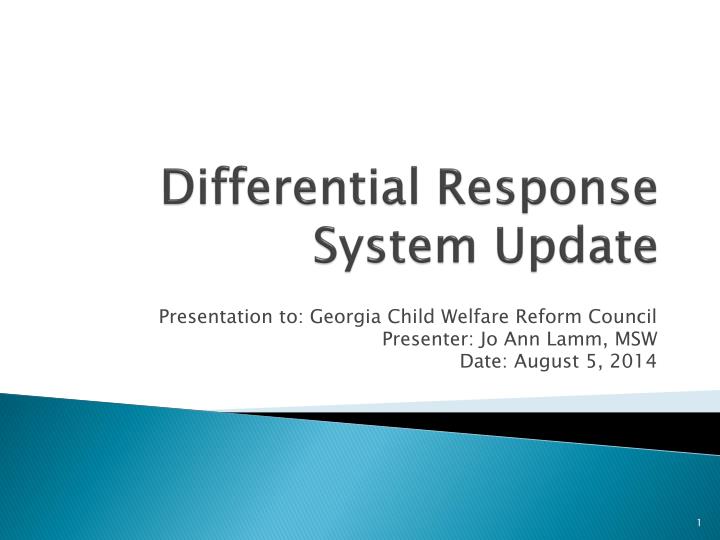differential response system update