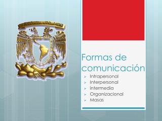 f ormas de comunicaci n